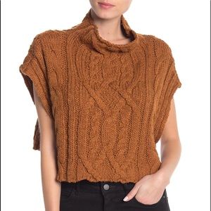 Free People Frosted Cable Sweater